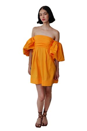 VESTIDO MANGA BUFANTE CURTO