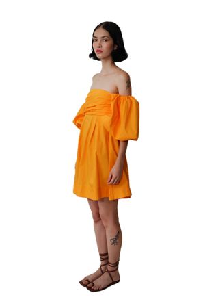 VESTIDO MANGA BUFANTE CURTO