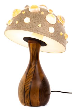 LUMINÁRIA COGUMELO IMBUIA