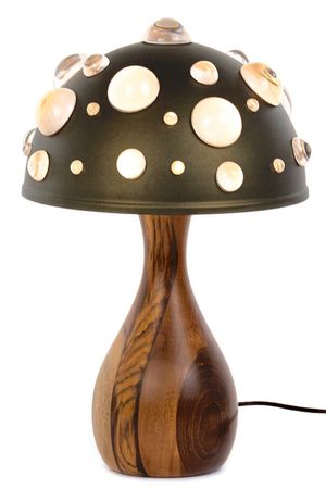 LUMINÁRIA COGUMELO IMBUIA