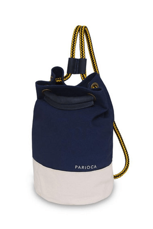 MOCHILA AZUL E BRANCA