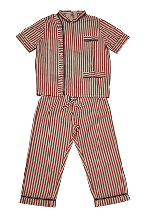 PIJAMA LISTRADO LULU LOBSTER - VERMELHO