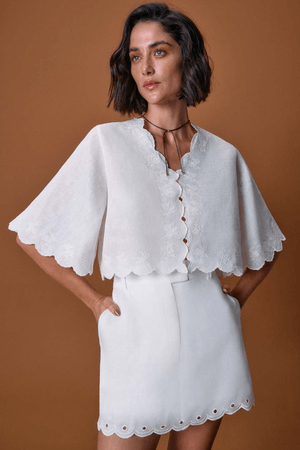 SHORT/SAIA BATICHE - OFF WHITE
