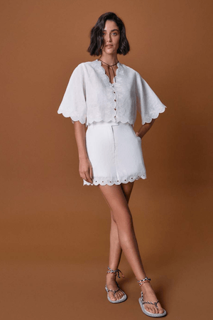 SHORT/SAIA BATICHE - OFF WHITE