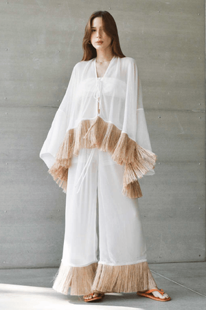 KIMONO PALEAS  MARINA BITU - OFF WHITE