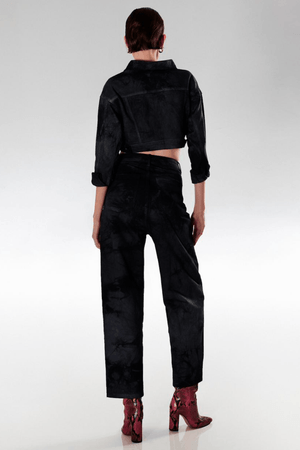 CALÇA JEANS ERTA STROBO - CINZA