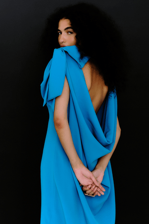 VESTIDO CARIÑO MINÚ - AZUL