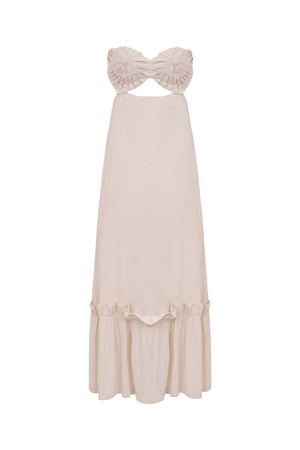 VESTIDO SHELL MAXI NADRUZ - OFF WHITE