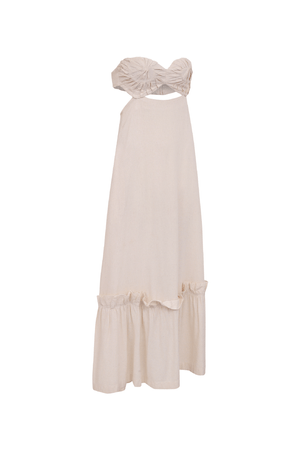 VESTIDO SHELL MAXI NADRUZ - OFF WHITE