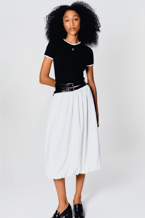T-SHIRT CONTRAST CHO BREND - PRETO