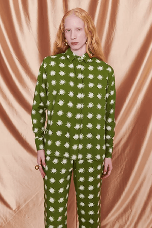 CAMISA BIBI VISCOSE WASABI - VERDE