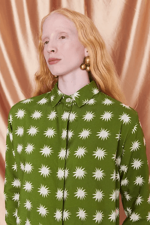 CAMISA BIBI VISCOSE WASABI - VERDE