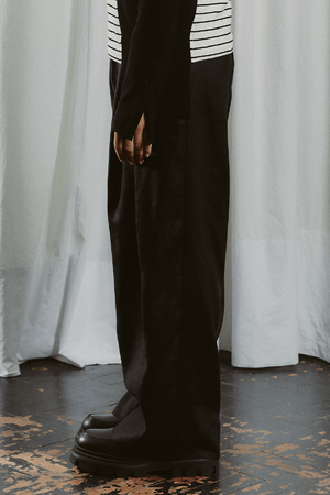 CALÇA PACO LINHO GUTO CARVALHO NETO - PRETO
