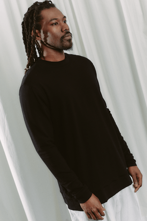 BLUSA LUCIANO DUPLA ML GUTO CARVALHO NETO - PRETO