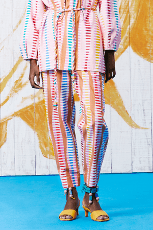 CALÇA CLOCHARD LISTRA ONDAS DUNAS GUDE - MULTICORES