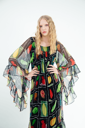 VESTIDO WOODSTOCK SEDA MADNOMAD - ESTAMPADO