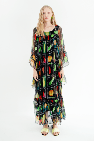 VESTIDO WOODSTOCK SEDA MADNOMAD - ESTAMPADO