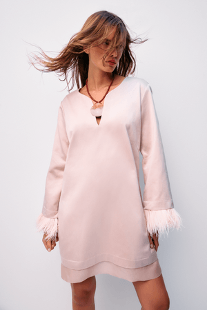 VESTIDO ESPÍRITO LIVRE ISOLDA - BEGE