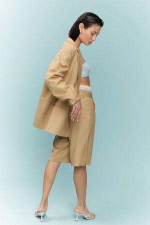 BERMUDA ALFAIATARIA PIOLA COHÍ - NUDE