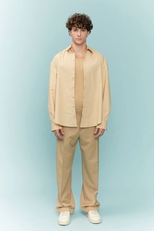 CAMISA OVERSIZED BUSAN COHÍ - NUDE