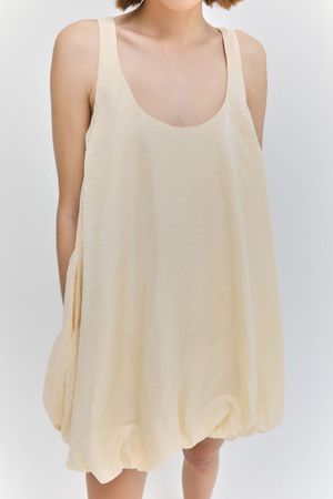 VESTIDO CURTO BALONÊ MARINA BITU - AMARELO