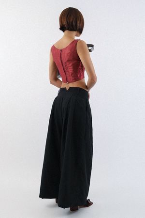CORSET TOP BICOR AO - ROSE