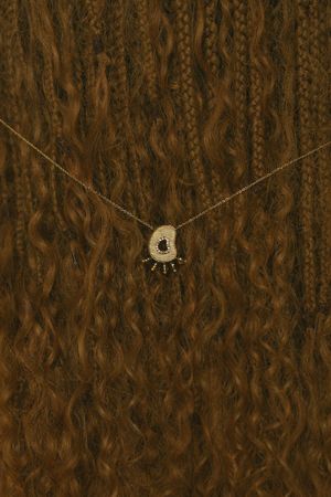 COLAR LATTE OURO 18K PEPPY DESIGN - BEGE