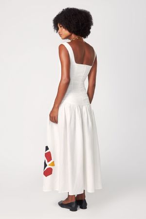 VESTIDO AUDREY CAQUINHOS LAURA CANGUSSU - OFF WHITE