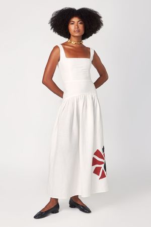 VESTIDO AUDREY CAQUINHOS LAURA CANGUSSU - OFF WHITE