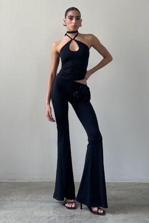 CALÇA TRÊS FLORES SOL BRAND + PINGA - PRETO