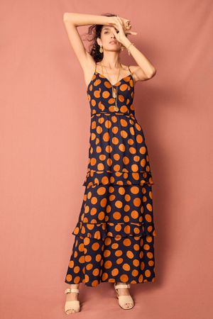 VESTIDO ESPANHA BOLAS MAPA - ESTAMPADO