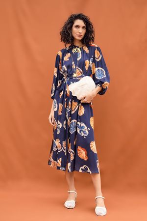 VESTIDO MARROCOS CONCHAS MAPA - ESTAMPADO