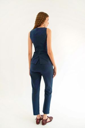 CALÇA LINHO NAVY MADNOMAD - AZUL MARINHO