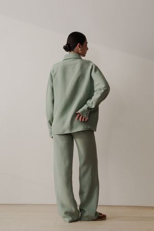 CAMISA DE LINHO DEEP ARYA - VERDE