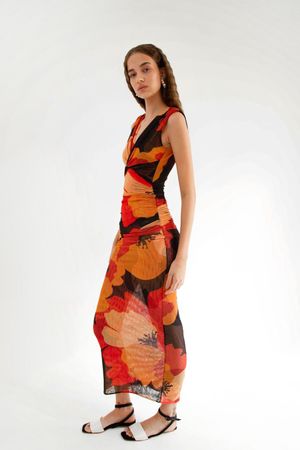 VESTIDO RJ FLORAL MADNOMAD - PRETO