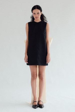 VESTIDO REGATA MAXI LAÇO MAYARA - PRETO E BEGE