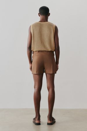 SHORTS ALFAIATARIA CHIETI COHI - MARROM