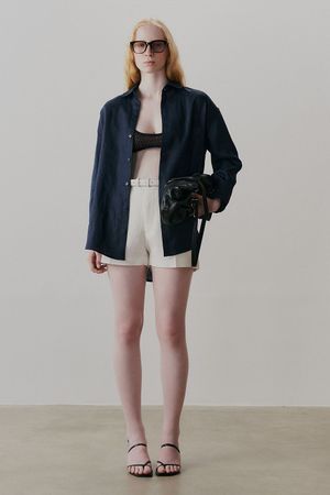 CAMISA OVERSIZED SEOUL COHI - AZUL MARINHO
