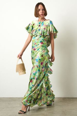 VESTIDO PEACOCK ISOLDA - ESTAMPADO