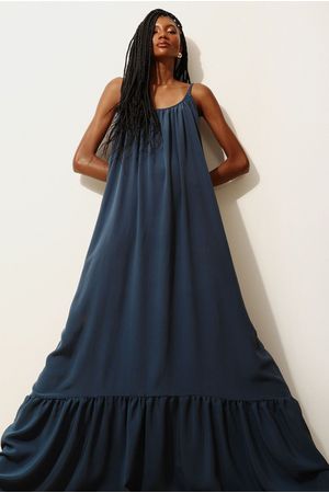 VESTIDO RITMOS SEDA ARYA - AZUL