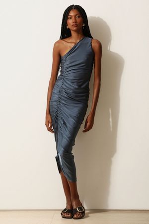 VESTIDO ASSIMETRICO ARYA - AZUL
