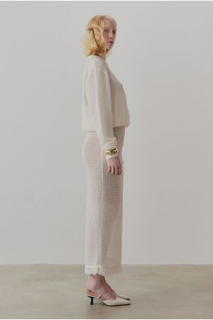 SAIA TRICOT MAXI PUGLIA COHI - OFF WHITE
