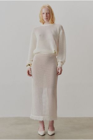 SAIA TRICOT MAXI PUGLIA COHI - OFF WHITE