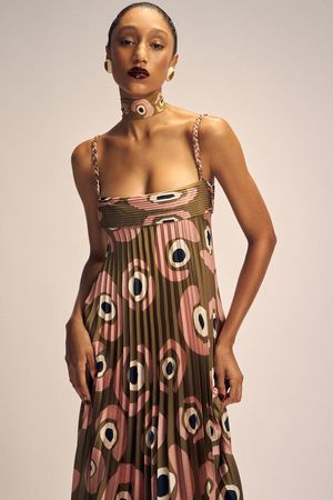 VESTIDO SANFONA POÁS LAURA CANGUSSU - MULTICORES