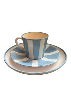 CONJUNTO XICARA E PRATO CASA OPERANDI - AZUL BEBE