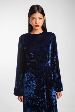 VESTIDO FLOW SLIM MADNOMAD - AZUL