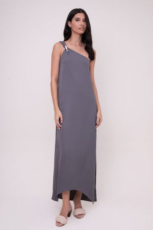 VESTIDO POISSON TEMPO - CINZA