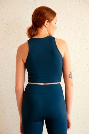 TOP CROPPED INHALE - AZUL