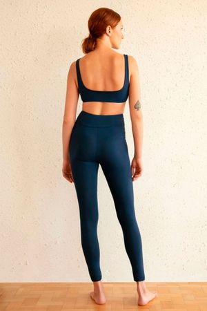 LEGGING CÓS RETO INHALE - AZUL