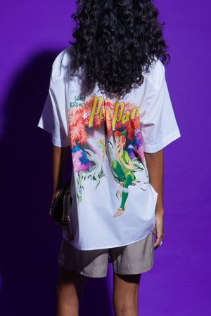 CAMISA MC OVER PETER PAN THE PARADISE - OFF WHITE